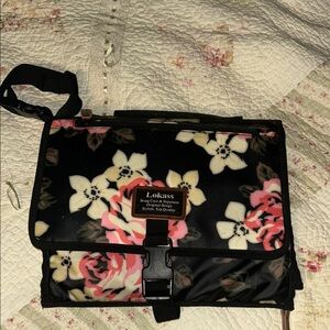 Black Floral Women's Bag